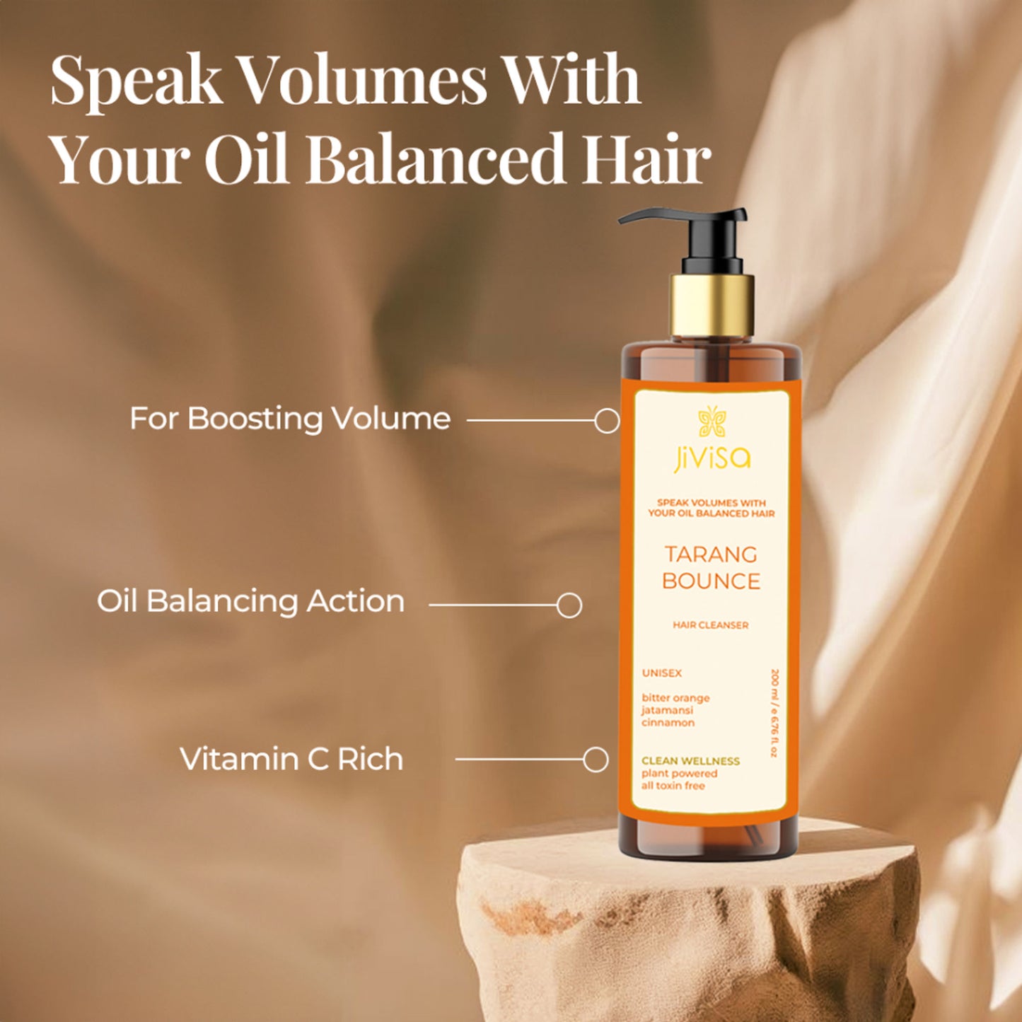 JiViSa Tarang Bounce Hair Cleanser - Distacart
