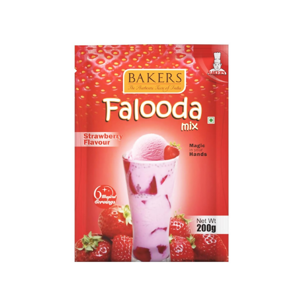 BAKERS Chocolate, Rose And Strawberry Flavour Falooda Mix Powder - Dista