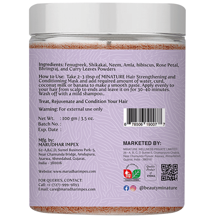 Minature Root Strengthening and Conditioning Mask