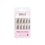 Thumbnail for shills professional reusable press on nails french almond spn738