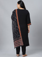Thumbnail for Sztori Plus Size Ethnic Motifs Printed Regular Kurta with Trousers & With Dupatta - Distacart