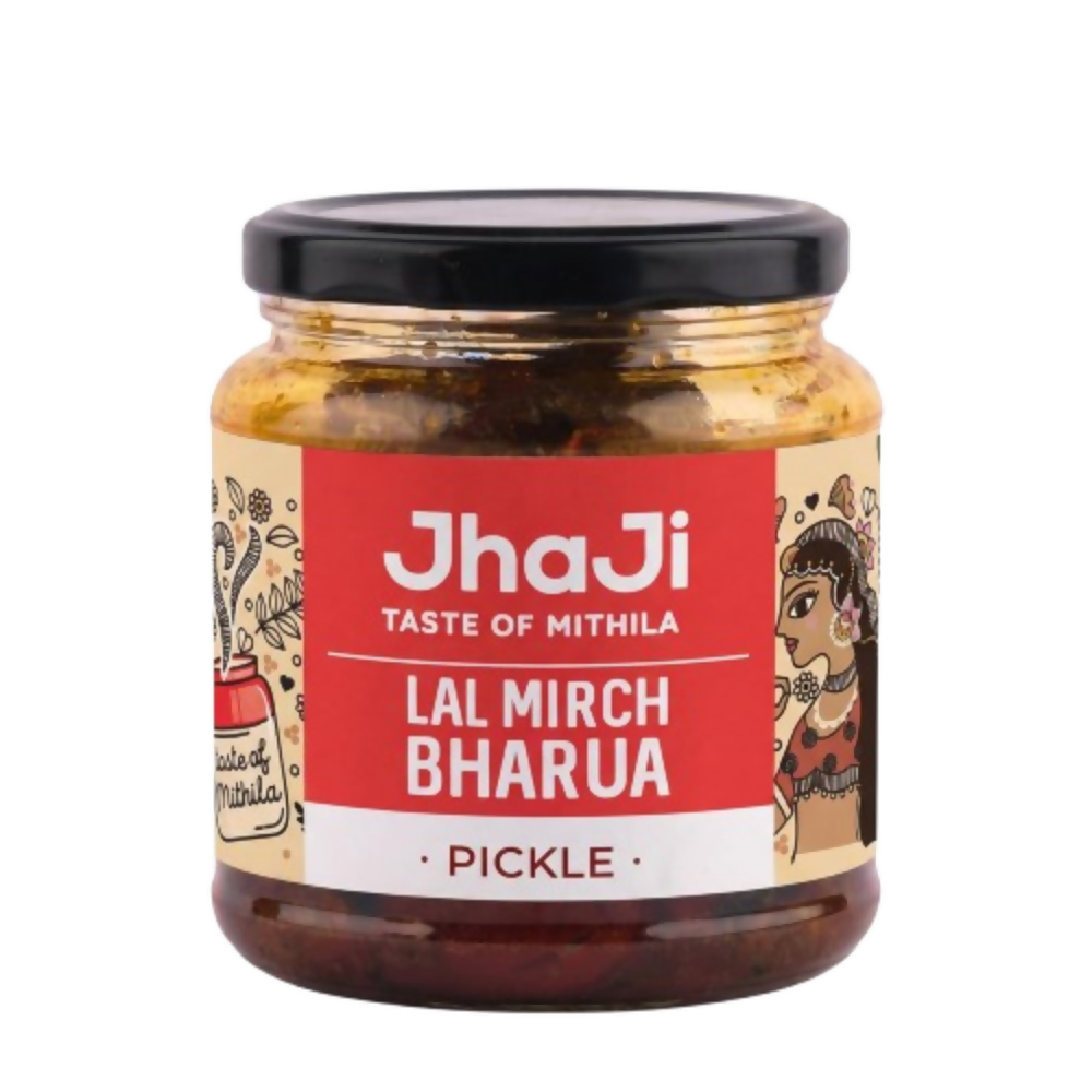 Jhaji Store Lal Mirch Bharua Achar (Stuffed Red Chilli Pickle) - Distacart