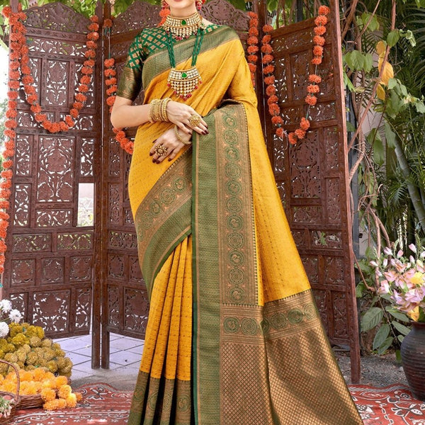 Anouk Woven Design Zari Kanjeevaram Saree - Distacart