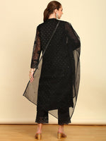 Thumbnail for Soch Ethnic Motifs Embroidered Sequinned Kurta With Trousers & Dupatta - Distacart