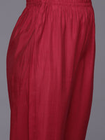 Thumbnail for Indo Era Women Floral Yoke Design Panelled Thread Work Kurta with Trousers & Dupatta