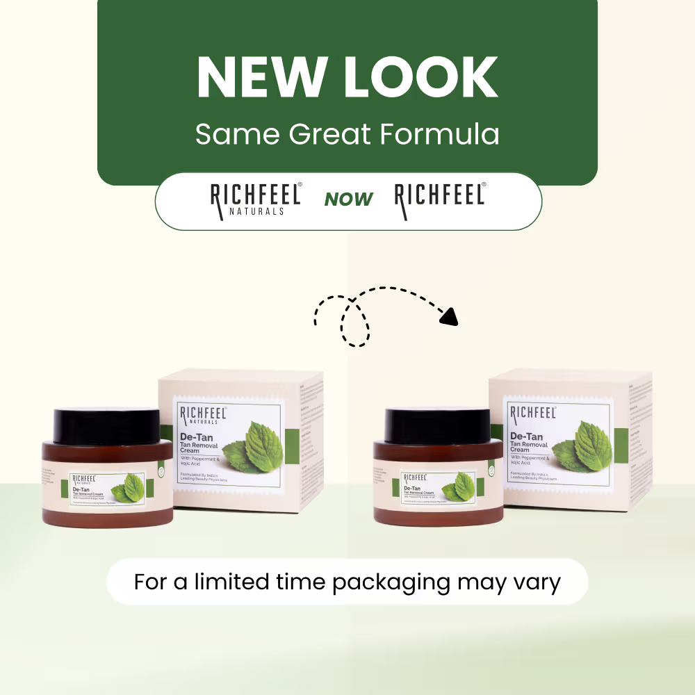 Richfeel De-tan Cream Natural Tan Removal Face Pack - Dista