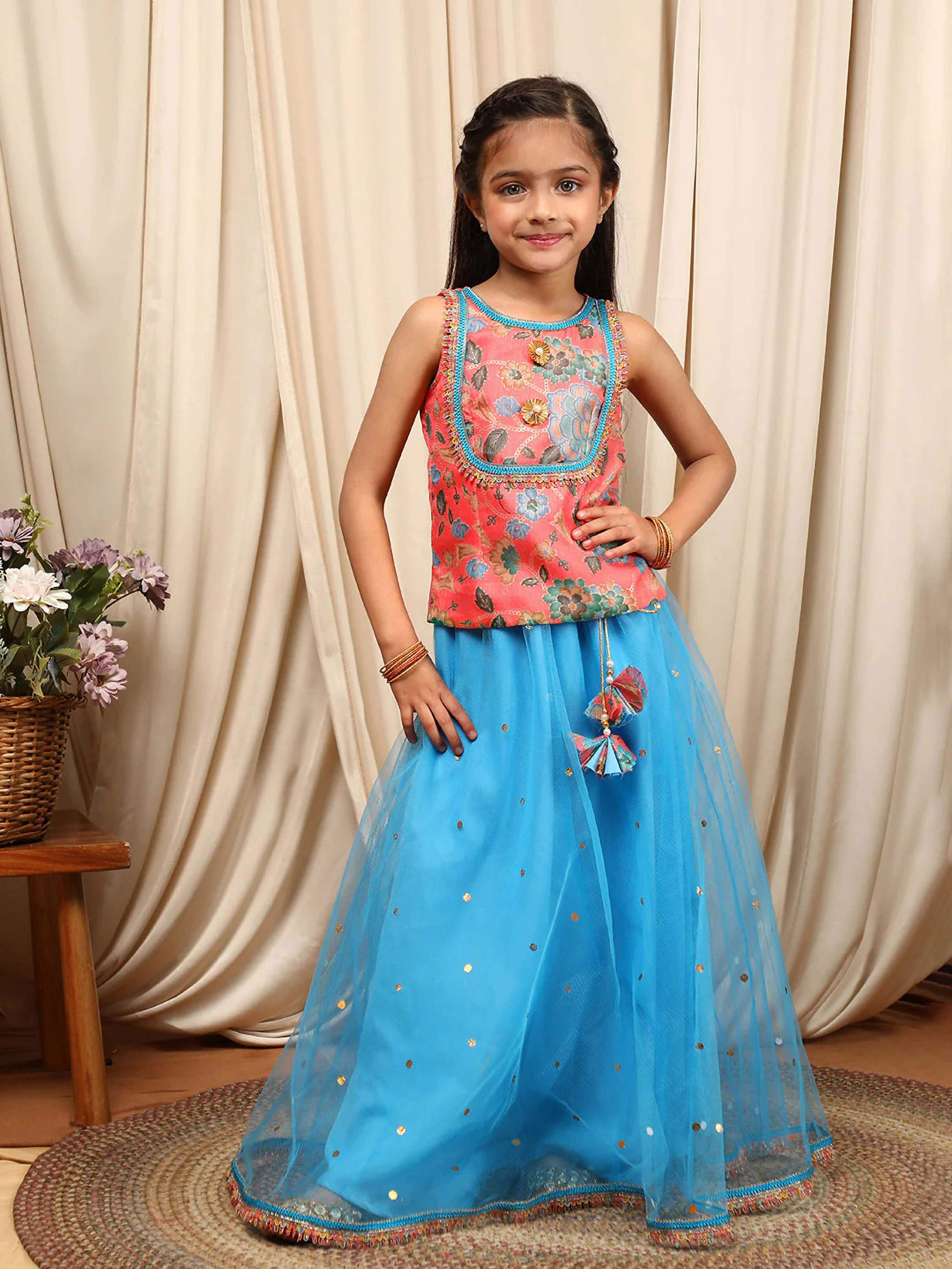 Joban Fashion Girl's Multi Color Lehenga Choli - Distacart
