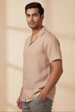 Thumbnail for Dune — Beige Linen Shirt by Hilo Design - Dista