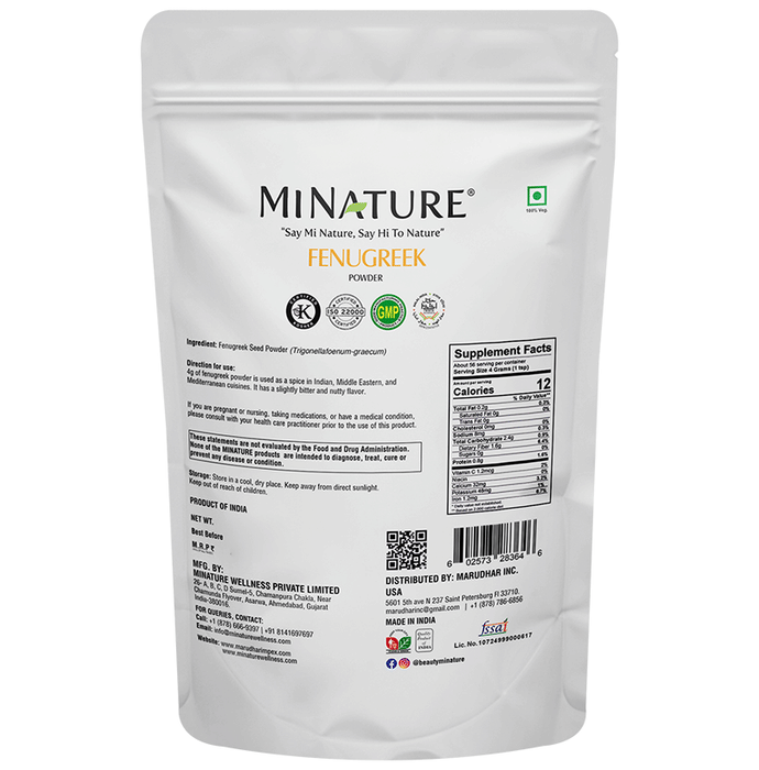 Minature Fenugreek Organic Powder