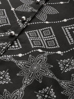 Thumbnail for All About You Women Black & Grey Printed Kurta with Trousers - Distacart