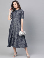 Thumbnail for AURELIA Self Design Shirt Cotton Dress