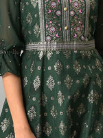 Thumbnail for AURELIA Green Ethnic Motifs Ethnic Maxi Maxi Dress