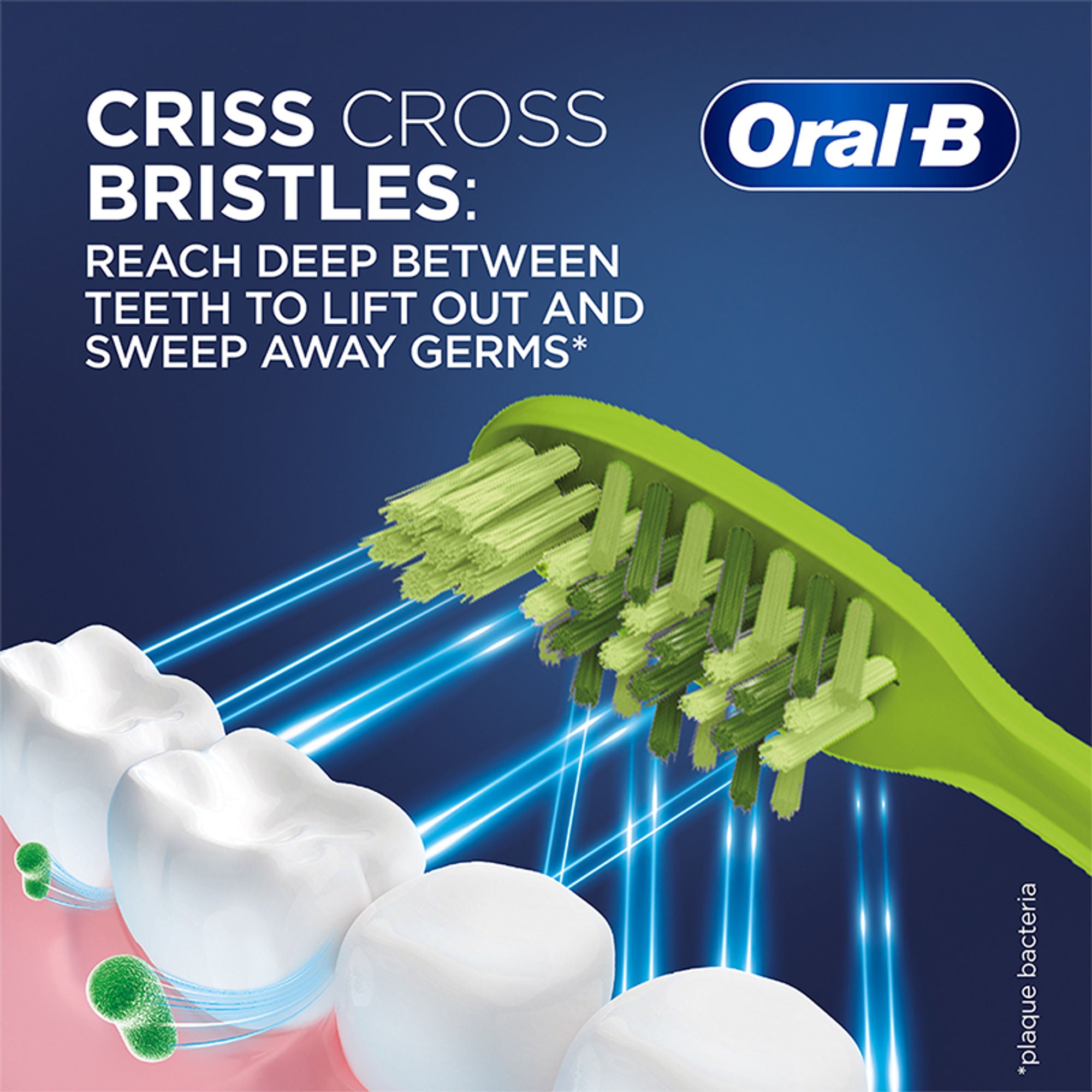 Oral-B Criss Cross Toothbrush with Neem Extract - Medium (Buy 2 Get 2 Free) - Distacart