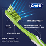 Thumbnail for Oral-B Criss Cross Toothbrush with Neem Extract - Medium (Buy 2 Get 2 Free) - Distacart