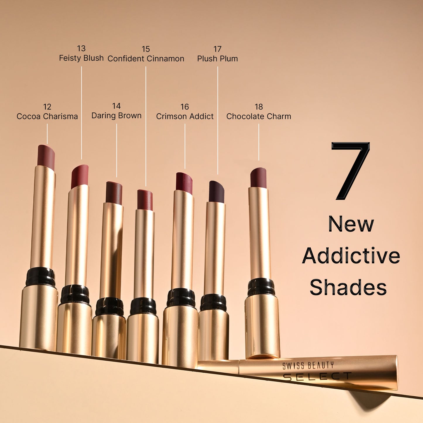 Swiss Beauty Select High On Shine Lipstick - 11 Powerful Pink - Distacart