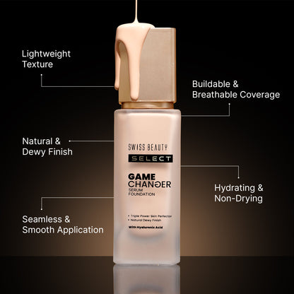 Swiss Beauty Select Game Changer Serum Foundation - Creamy Vanilla - Distacart
