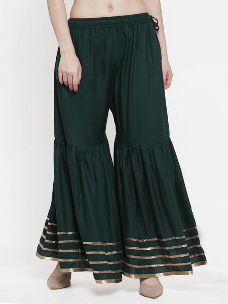 TAG 7 Women Flared Ethnic Palazzos