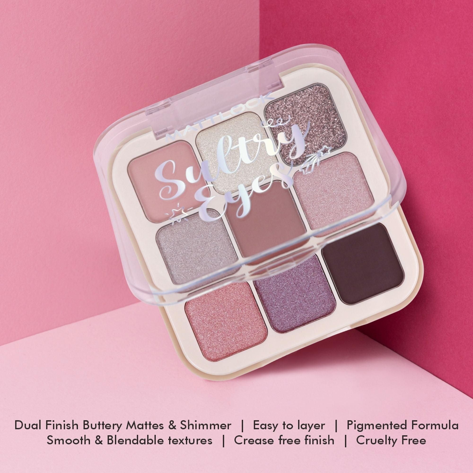 Matt Look Sultry Eyes Highly Pigmented Blendable Long Lasting Eyeshadow Palette - 01 Carnival Fest - Distacart
