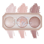 Thumbnail for Matt Look Feel The Glow Baked Shimmer Highlighter Trio Palette - 02 Beaming Beauty