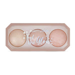Thumbnail for Matt Look Feel The Glow Baked Shimmer Highlighter Trio Palette - 03 Super Vibes - Distacart