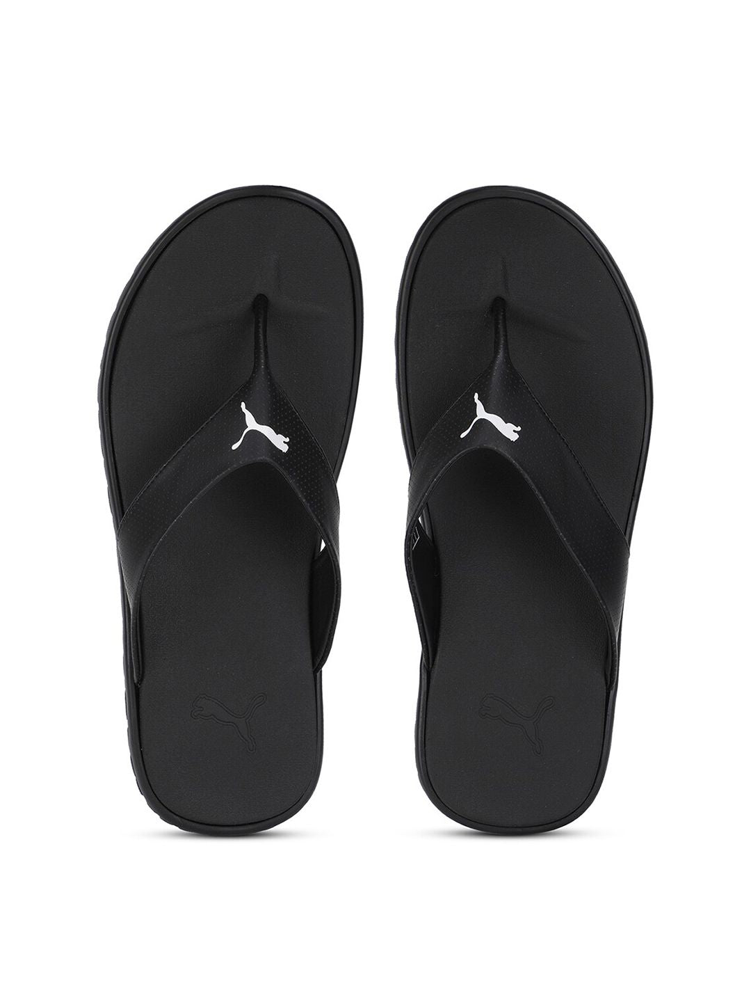 Puma Men & Women Black Solid Galaxy Comfort Flip-Flops