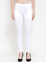 Thumbnail for TAG 7 Women Pack Of 2 Solid Ankle-Length Straight-Fit Leggings - Distacart