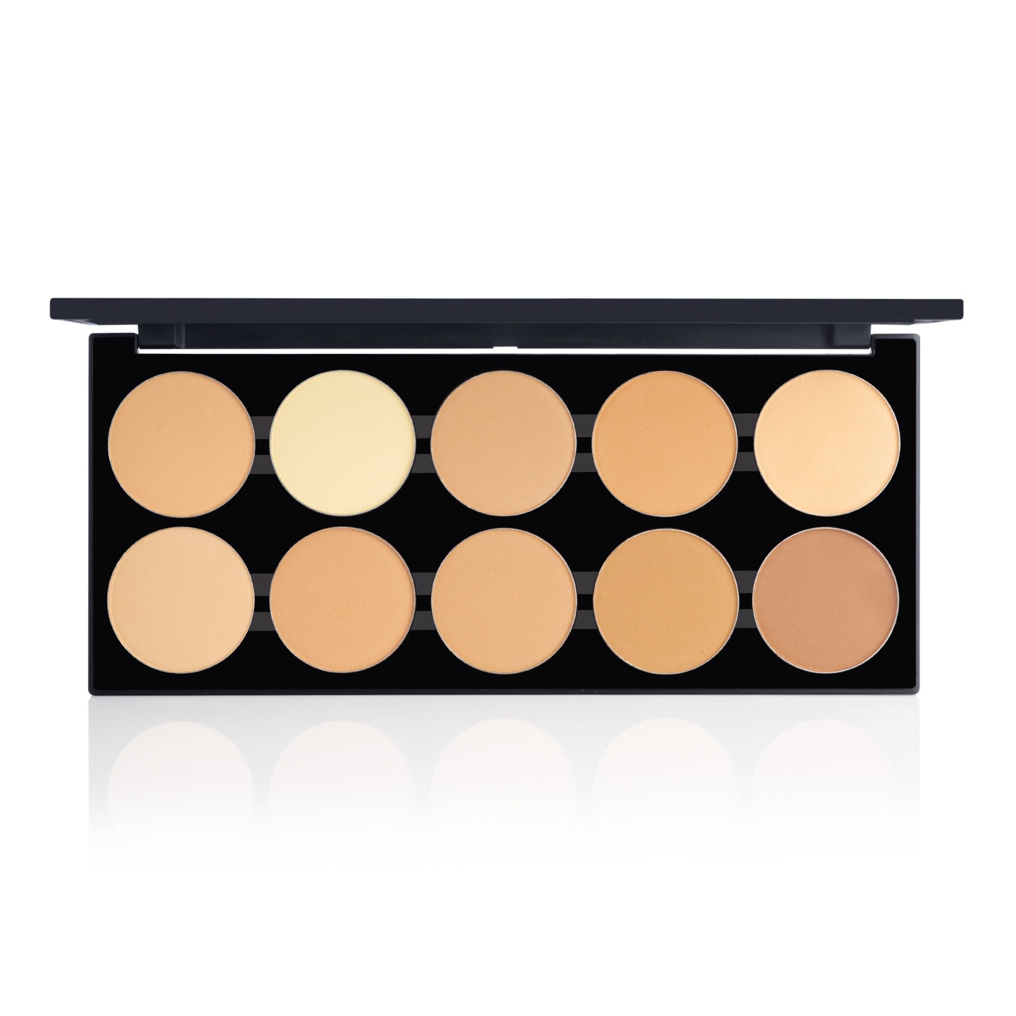 PAC Studio HD Powder Foundation Palette - Oil Control, Medium to Full Coverage & Even Natural Finish
