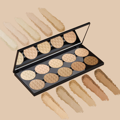 PAC Studio HD Powder Foundation Palette - Oil Control, Medium to Full Coverage & Even Natural Finish - Distacart