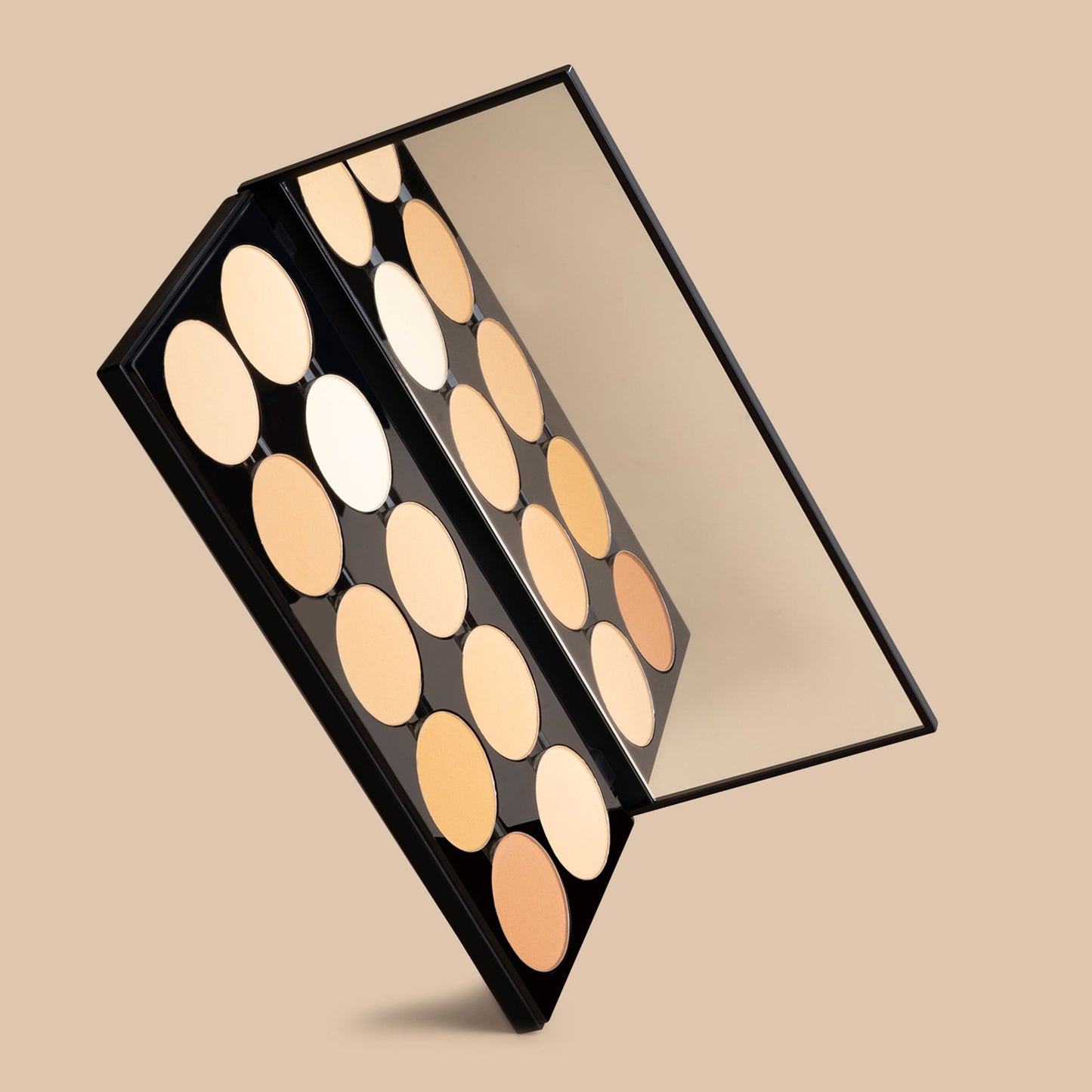 PAC Studio HD Powder Foundation Palette - Oil Control, Medium to Full Coverage & Even Natural Finish - Distacart