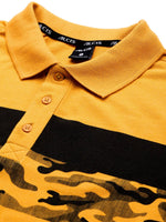Thumbnail for Alcis Men Abstract Printed Polo Collar T-shirt - Distacart