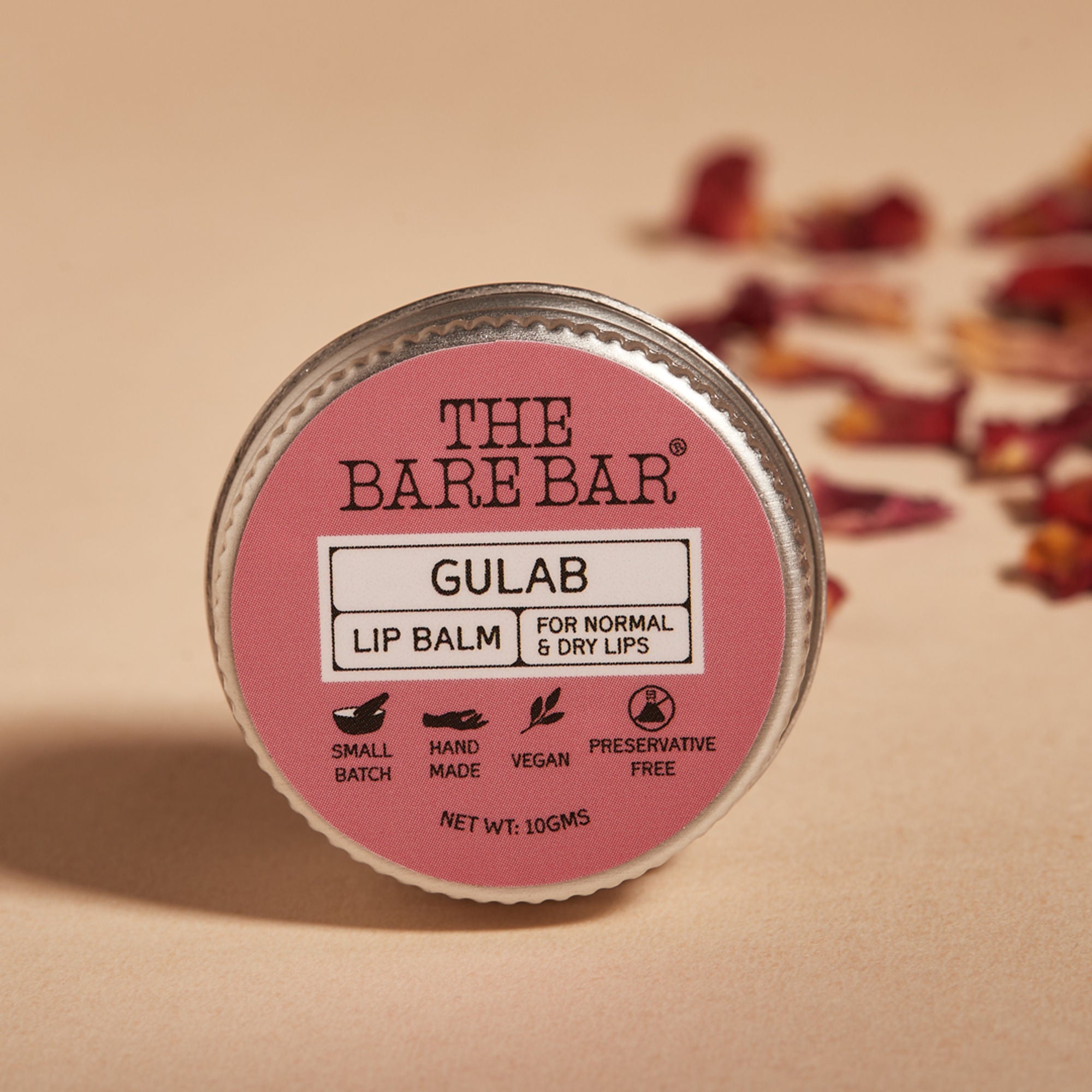The Bare Bar Berry Blast Lip Balm - Buttery Moisture For Pigmented, Dry Lips - Gulab - Distacart
