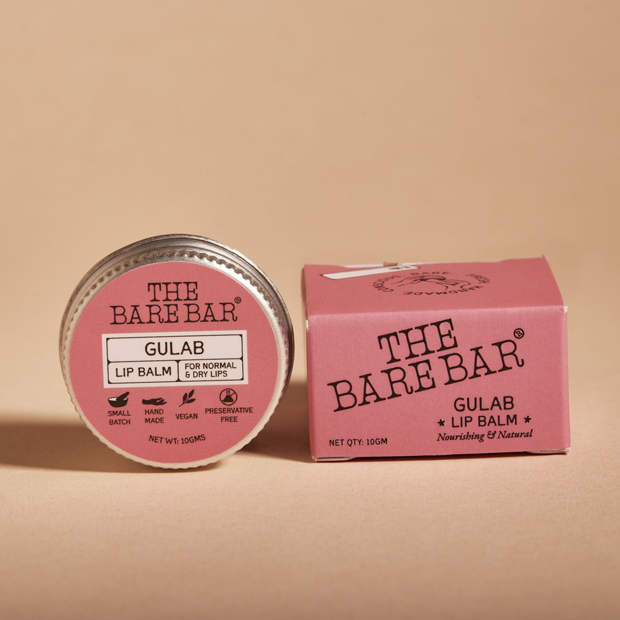 The Bare Bar Berry Blast Lip Balm - Buttery Moisture For Pigmented, Dry Lips - Gulab - Distacart