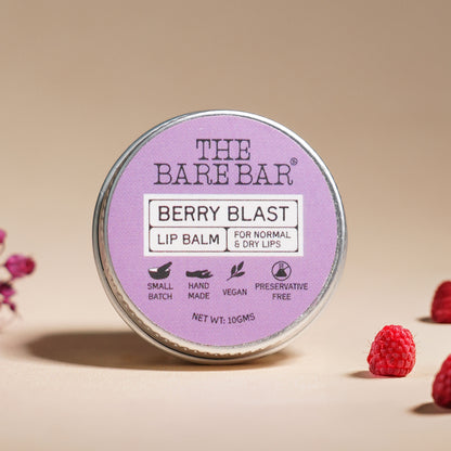 The Bare Bar Berry Blast Lip Balm - Buttery Moisture For Pigmented, Dry Lips - Berry Blast - Distacart