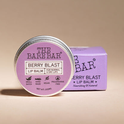 The Bare Bar Berry Blast Lip Balm - Buttery Moisture For Pigmented, Dry Lips - Berry Blast - Distacart