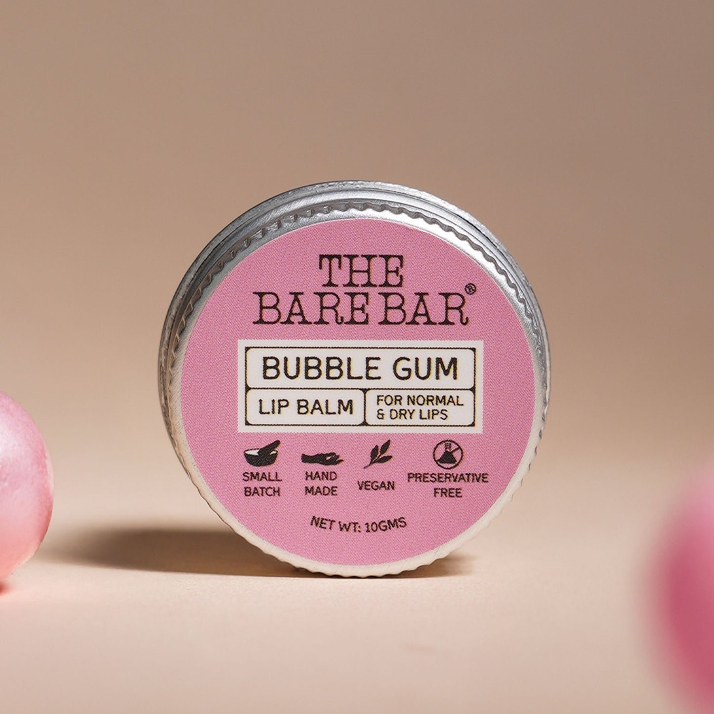 The Bare Bar Berry Blast Lip Balm - Buttery Moisture For Pigmented, Dry Lips - Bubble Gum - Distacart