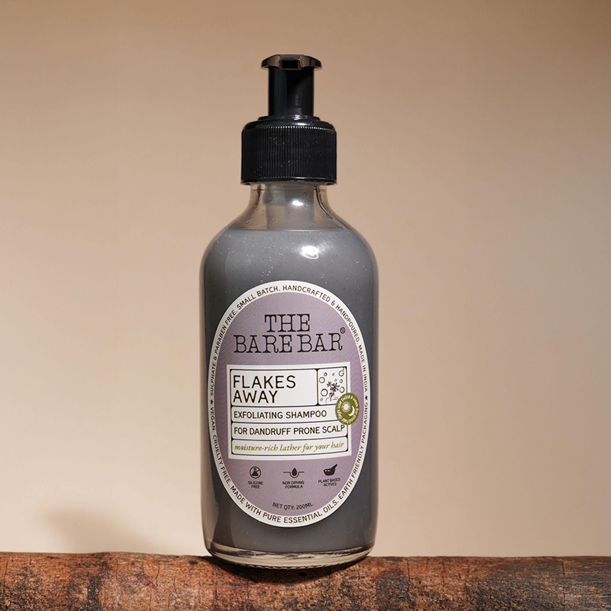The Bare Bar Flakes Away Exfoliating Shampoo-Clears Scalp Buildup, Soothes & Hydrates Without Grease - Distacart