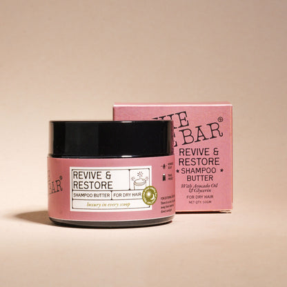 The Bare Bar Revive & Restore Shampoo Butter - Intense Hydration, Frizz Control & Hair Repair - Distacart