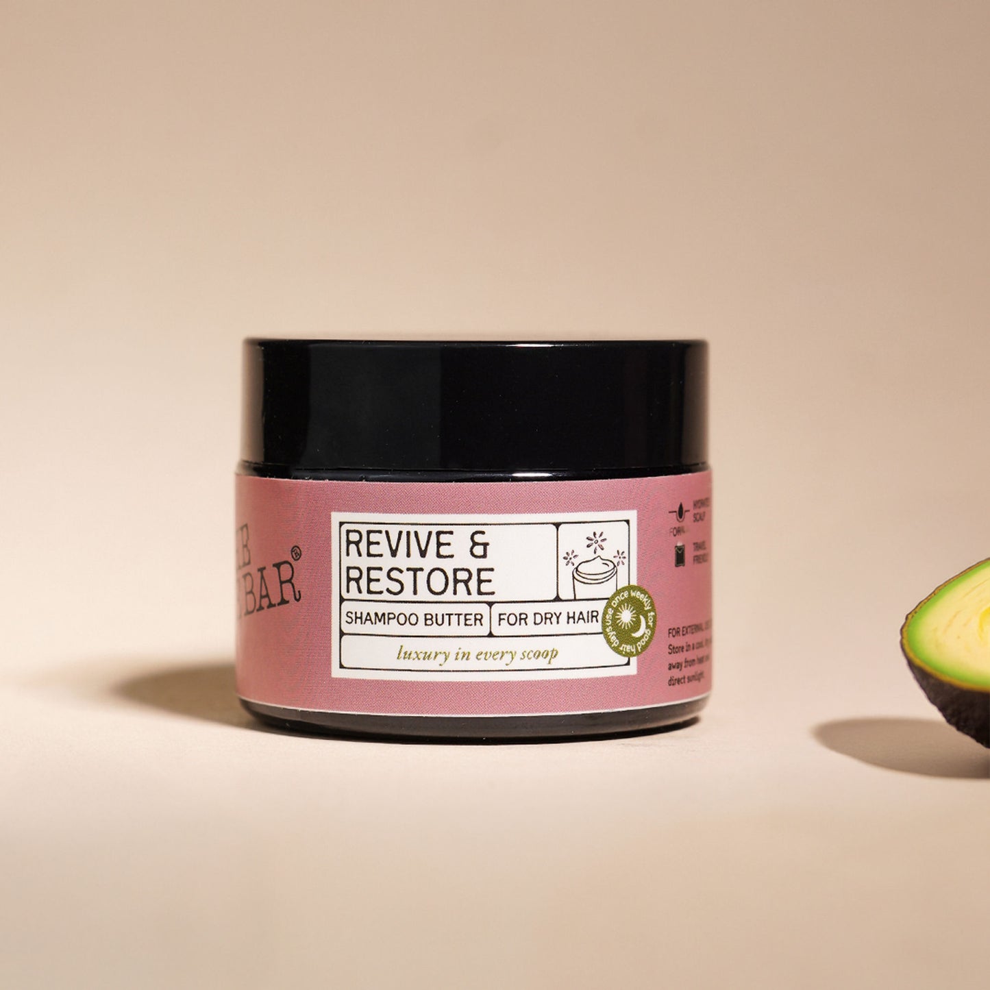 The Bare Bar Revive & Restore Shampoo Butter - Intense Hydration, Frizz Control & Hair Repair - Distacart