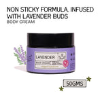 Thumbnail for The Bare Bar Lavender Body Cream Floral Sweet Scent with Sandalwood & Lavender