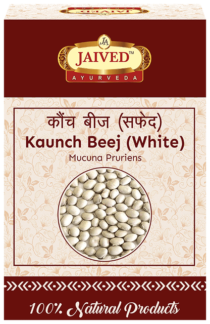Jaived Ayurveda  Kaunch Beej (White) | Enhances Physical Endurance & Boosts Energy Levels