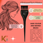 Thumbnail for KINDED Multipurpose Black Hair Color and Mehndi Brush Set of 2