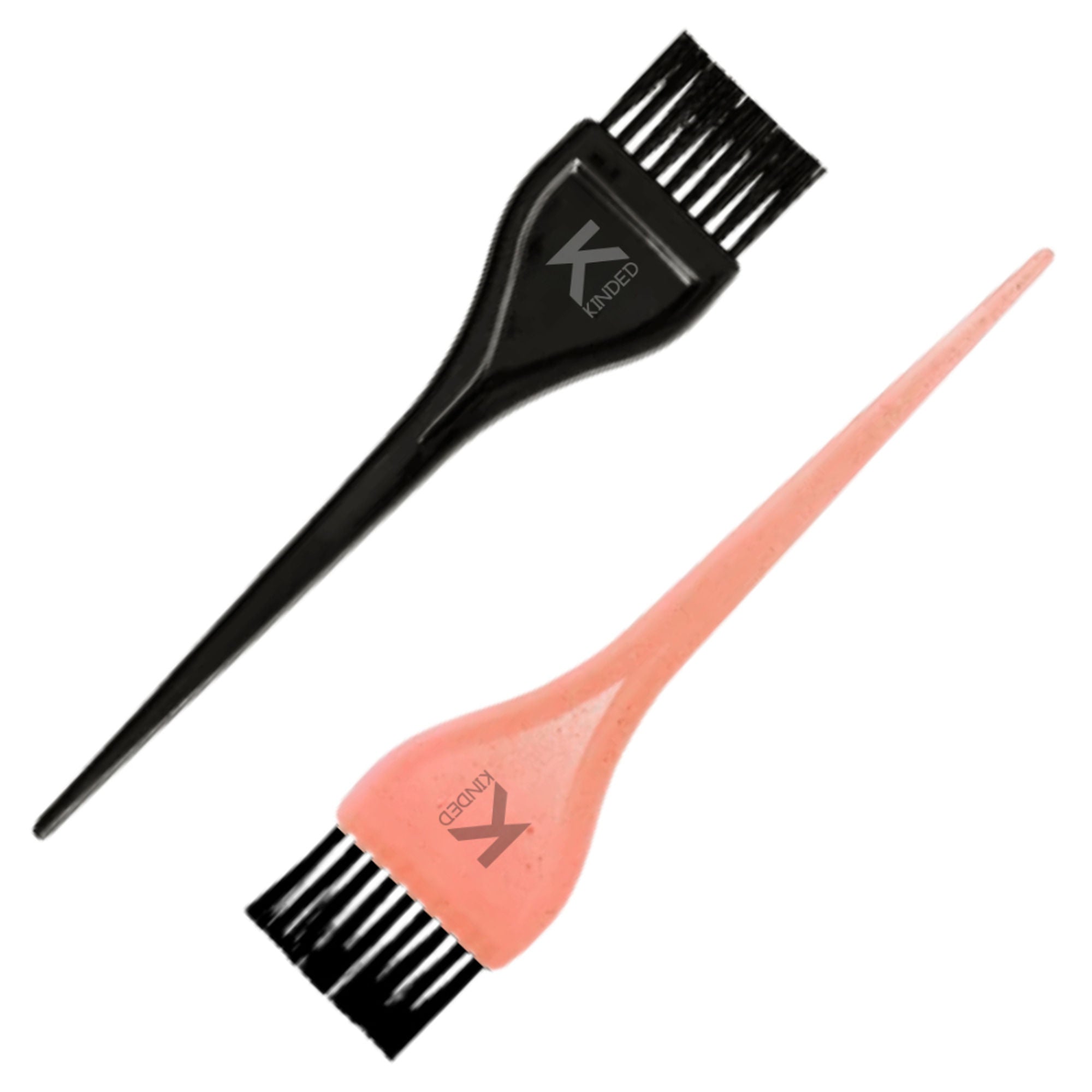 KINDED Multipurpose Black & Orange Hair Color and Mehndi Brush Set of 2