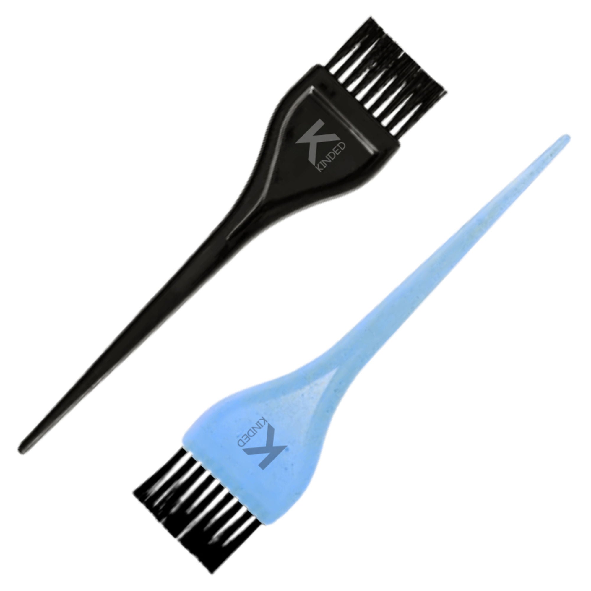 KINDED Multipurpose Black & Blue Hair Color and Mehndi Brush Set of 2