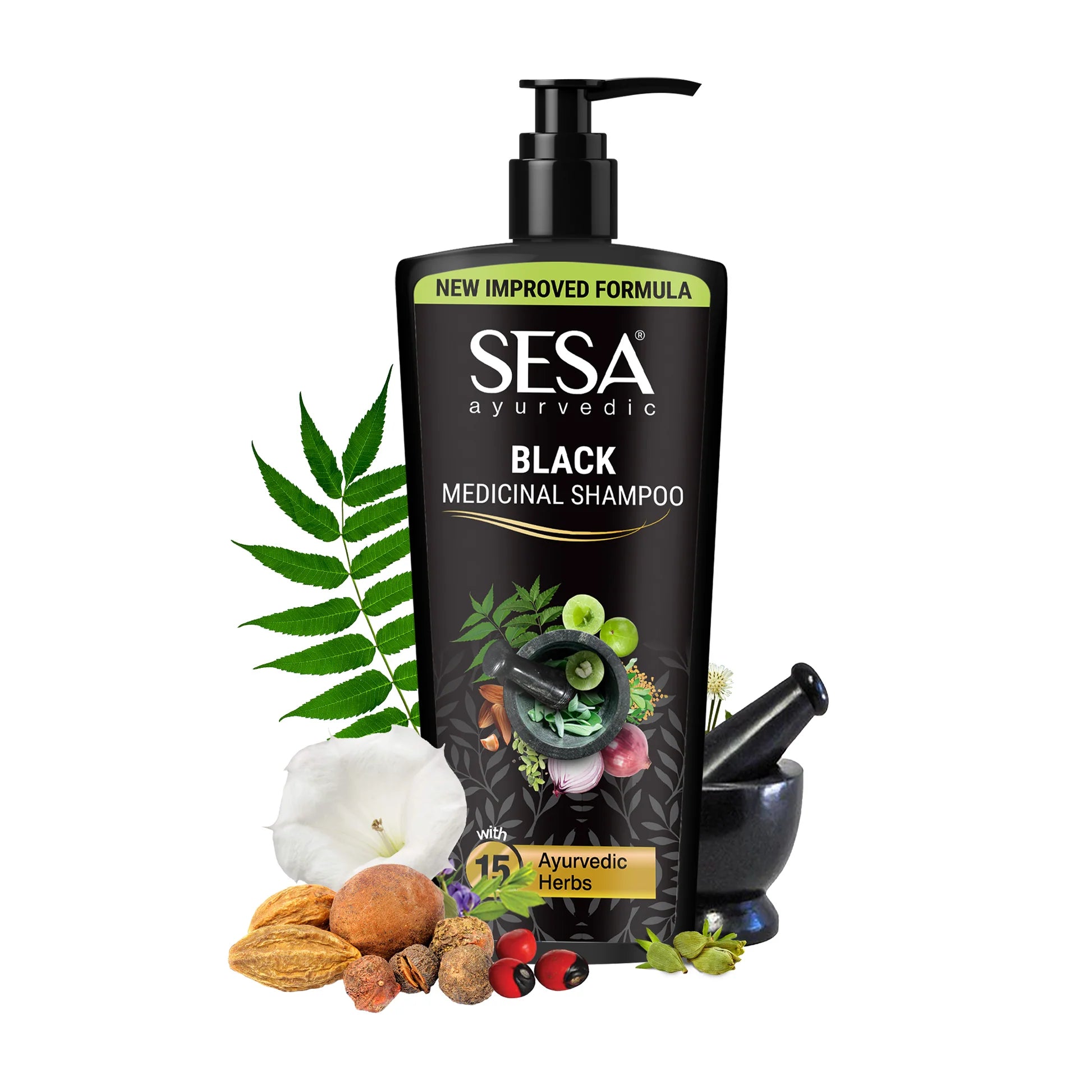 Sesa Ayurvedic Medicinal Shampoo For Hairfall Control & Anti Dandruff - Distacart