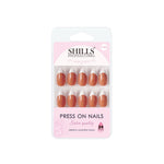 Thumbnail for shills professional reusable press on nails french almond spn740