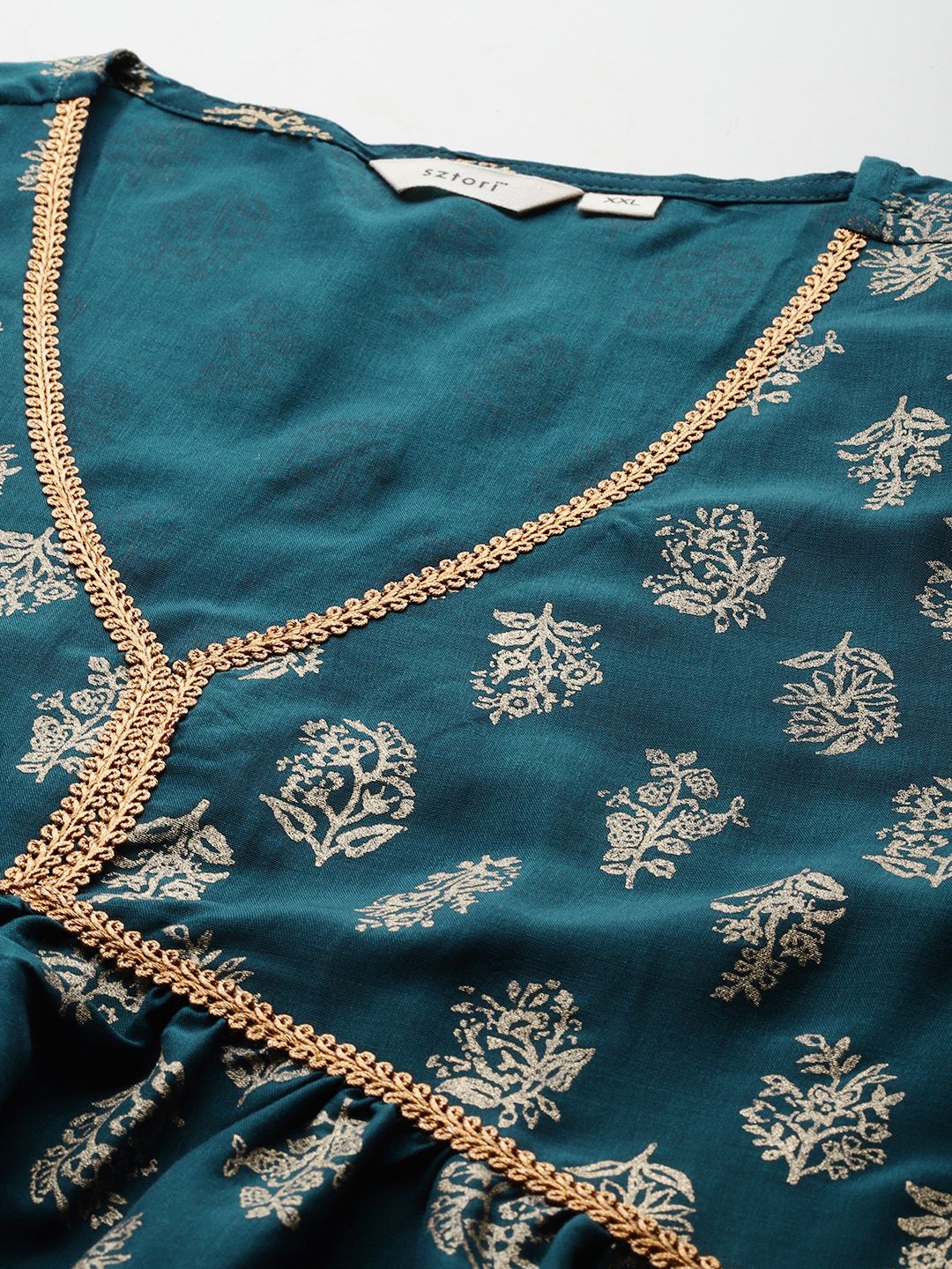 Sztori Plus Size Ethnic Motifs Kurta Set - Distacart