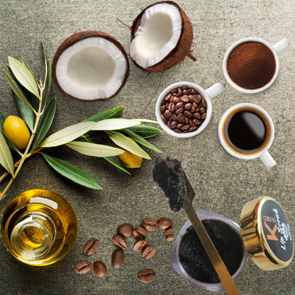 kinded lip sugar scrub herbal exfoliator coffee