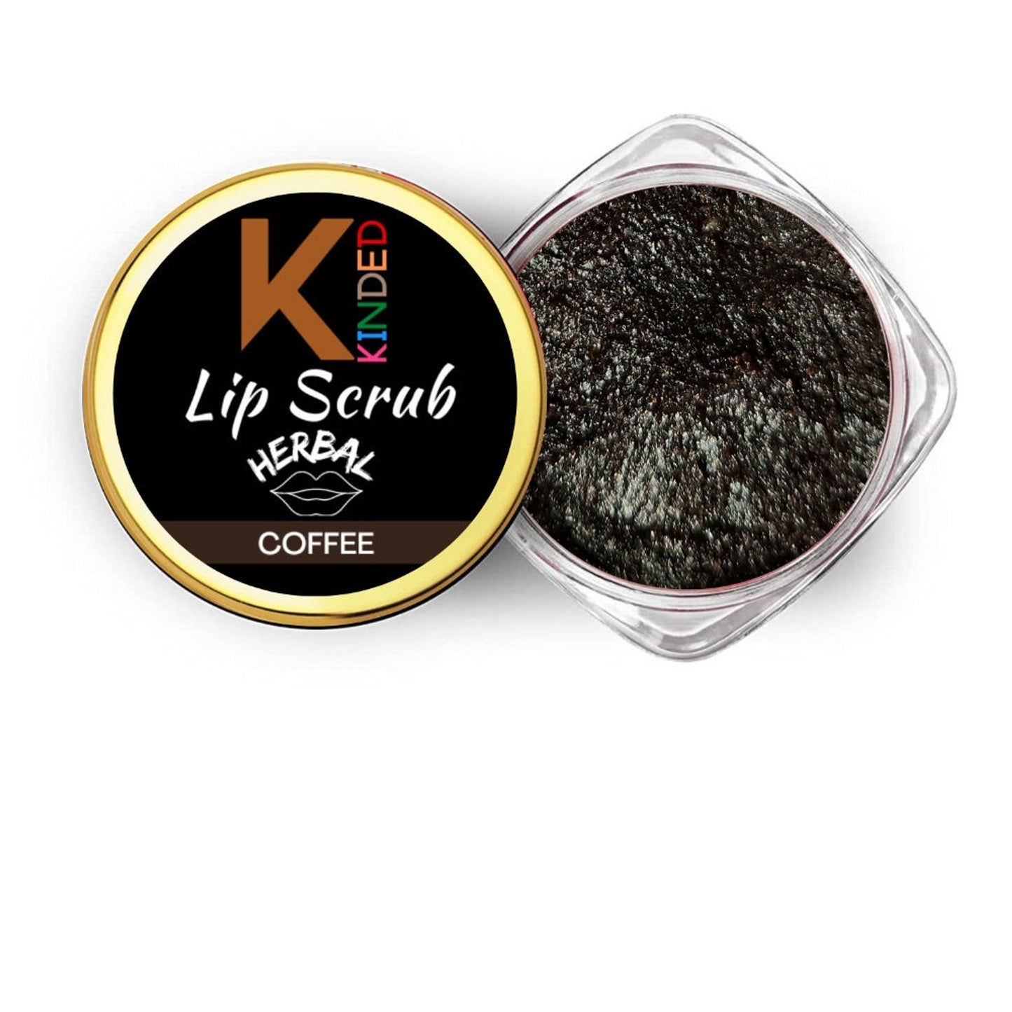 kinded lip sugar scrub herbal exfoliator coffee