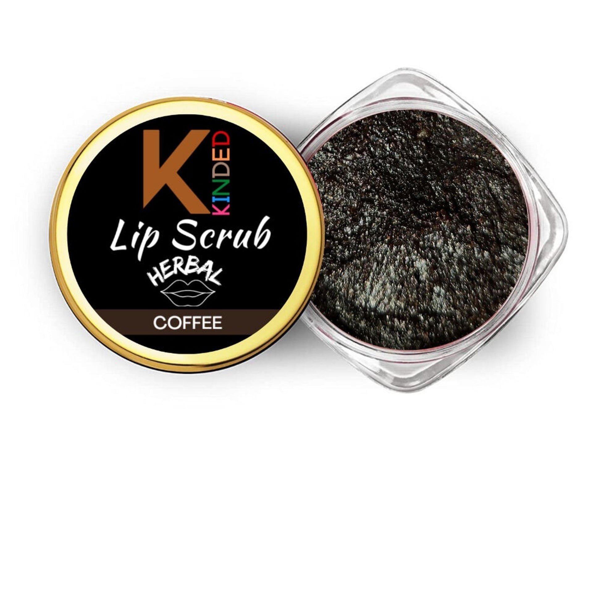 kinded lip sugar scrub herbal exfoliator coffee