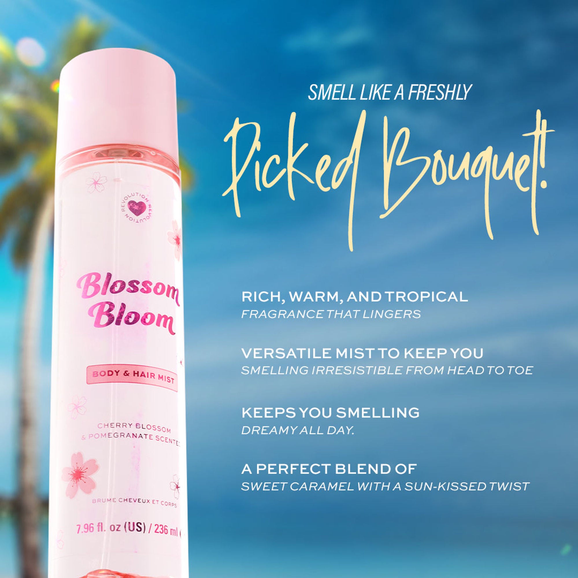 Makeup Revolution Blossom Bloom Hair And Body Mist - Distacart